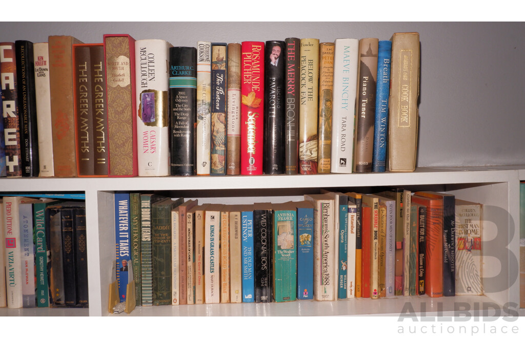 Large Collection of Books on Book Shelves in the Middle Room