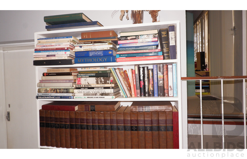 Large Collection of Books on Book Shelves in the Middle Room