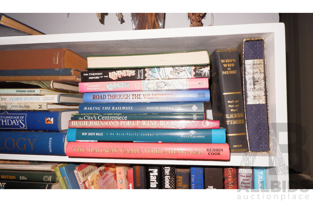 Large Collection of Books on Book Shelves in the Middle Room