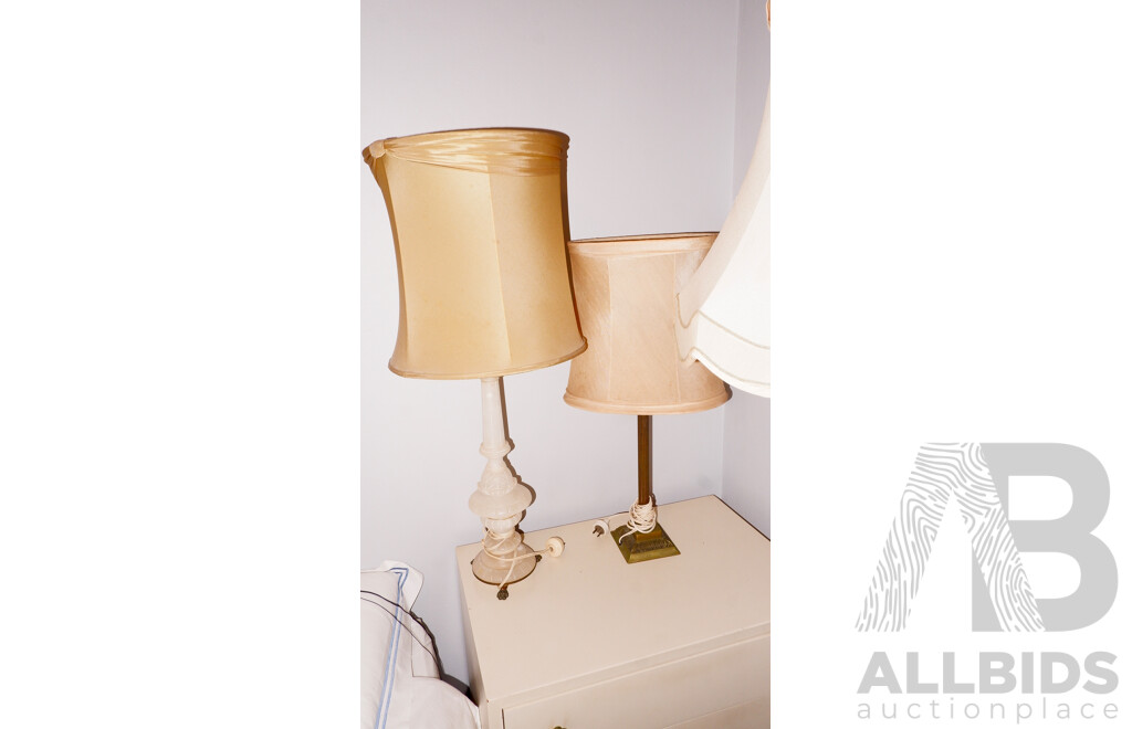 2 Vintage Table Lamps and a Standard Lamp