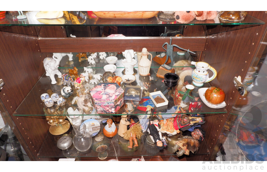 Large Collection of Bric a Brac and Dolls of the World