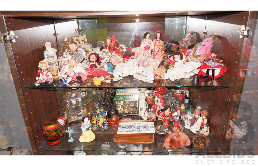 Large Collection of Bric a Brac and Dolls of the World
