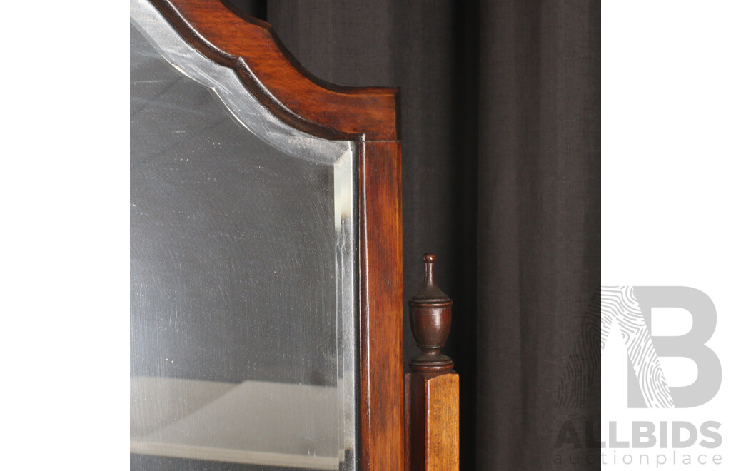 Late Edwardian Mahogany Cheval Mirror