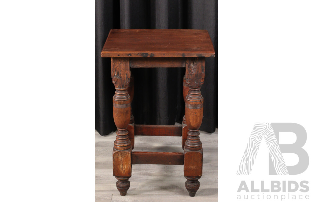 Edwardian Oak Side Table