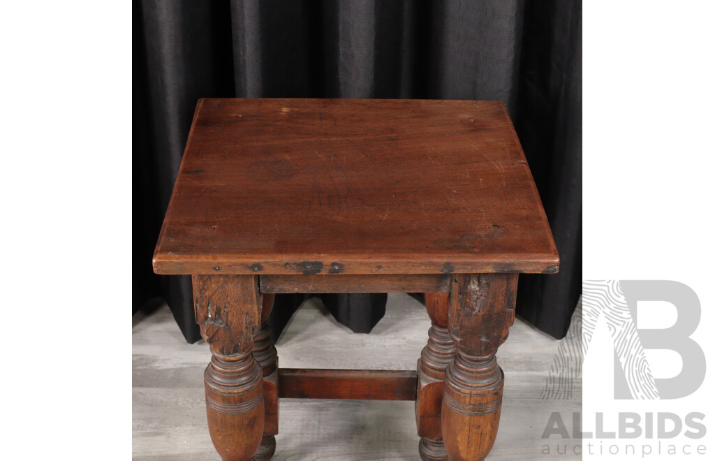 Edwardian Oak Side Table
