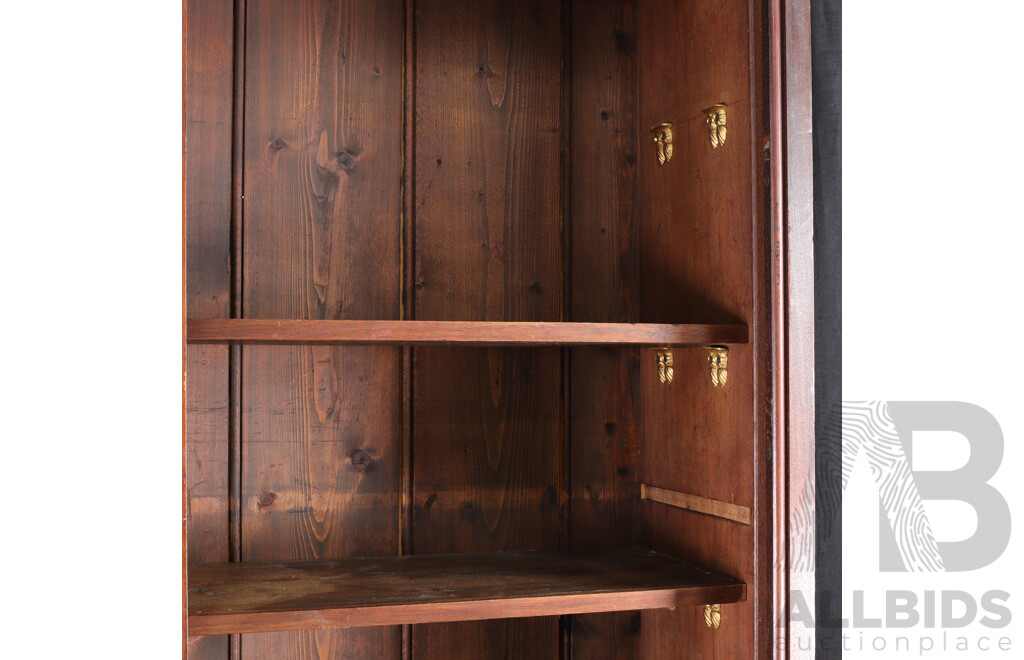 Two Piece Mahogany Bookcase