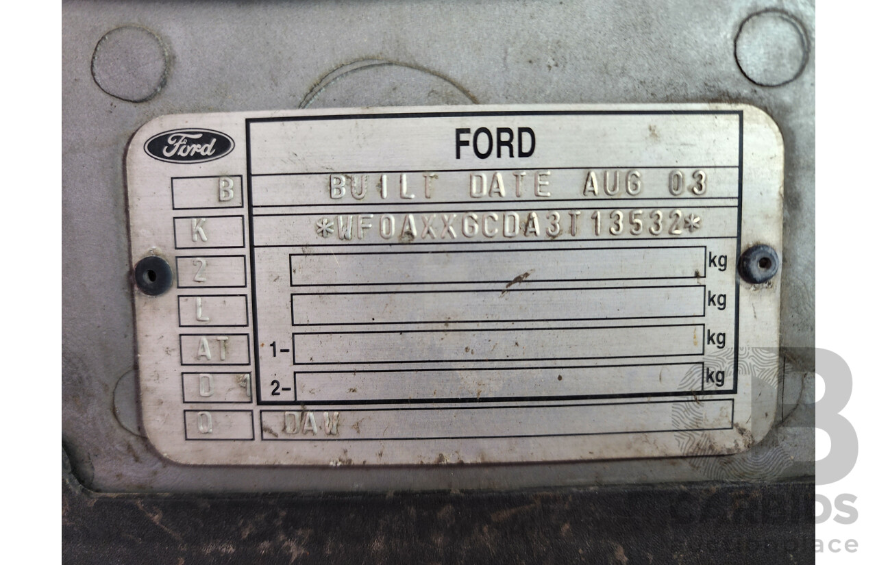 10/2003 Ford Focus LX LR 5d Hatchback Silver Or Chrome 2.0L