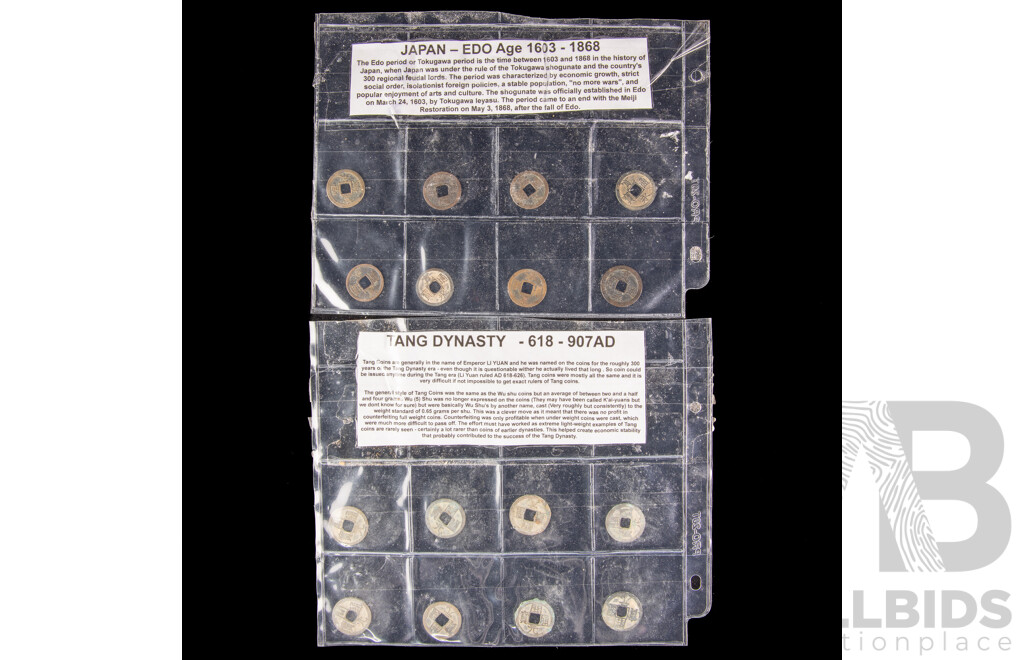 Chinese Tang Dynasty and Japanese Edo Age Coins