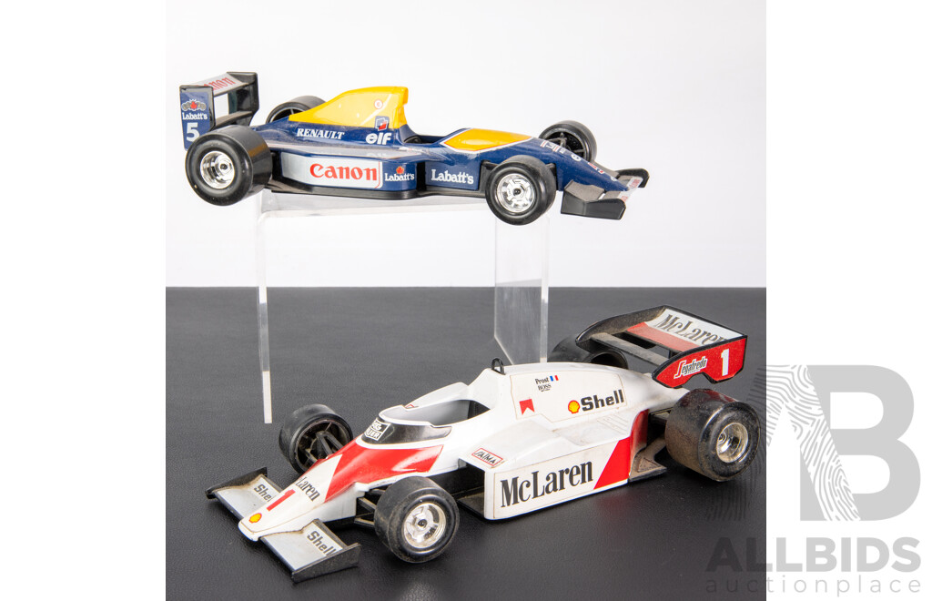 Burago Diecast Formula One Cars Including Williams FW 14 and Mc Laren MP4/2 - 1:24 Scale