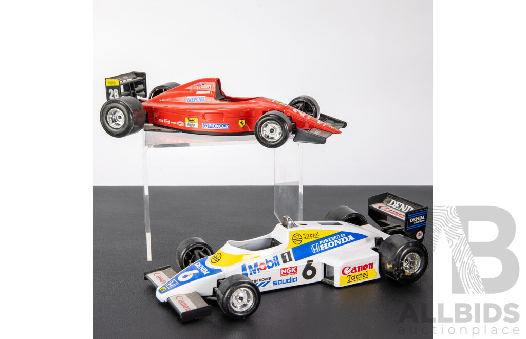 Burago Diecast Formula One Cars Including Williams FW 08 and Ferrari 641/2 - 1:24 Scale