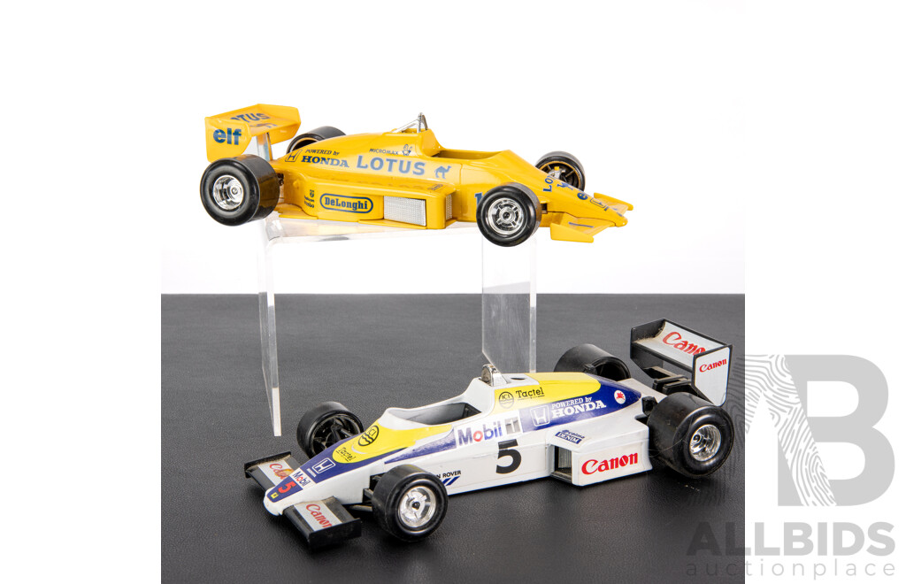 Burago Diecast Formula One Cars Including Honda Turbo and Williams FW 08 - 1:24 Scale