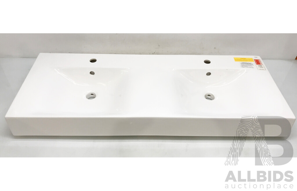 RAK Ceramics Double Wall Hung Bathroom Basin