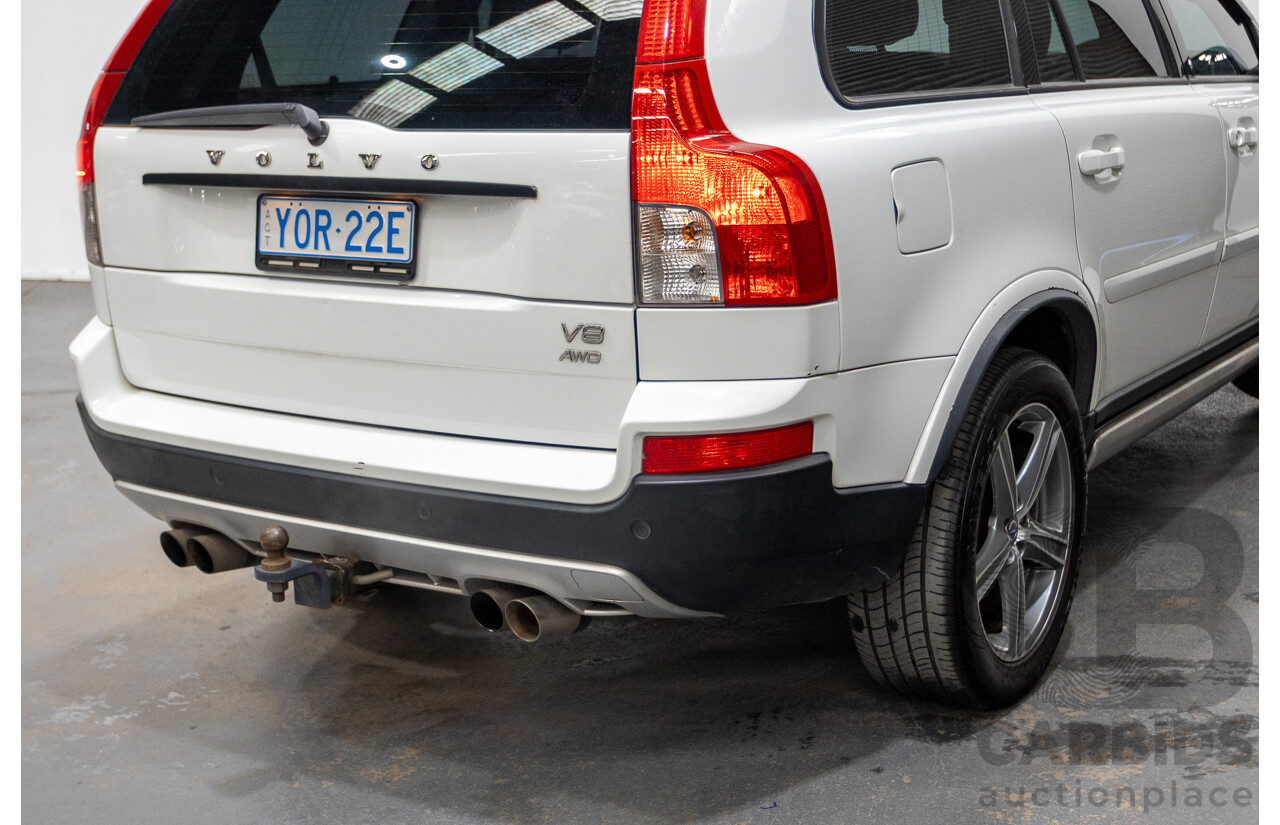 11/2010 Volvo XC90 V8 R-Design (4x4) MY11 4d Wagon Ice White V8 4.4L