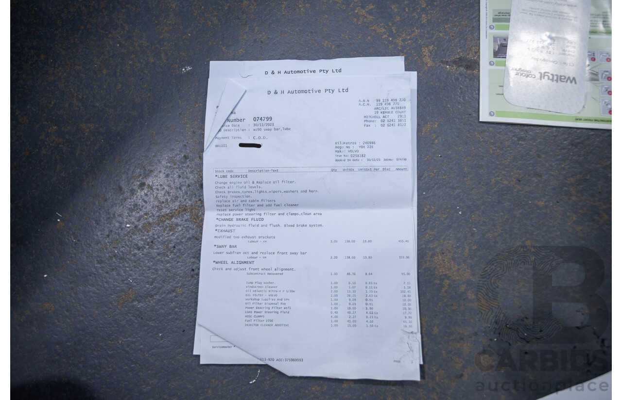 11/2010 Volvo XC90 V8 R-Design (4x4) MY11 4d Wagon Ice White V8 4.4L