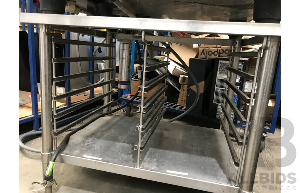Rational SCC101 Combi Oven with 12 Slot Cooling Rack Stand