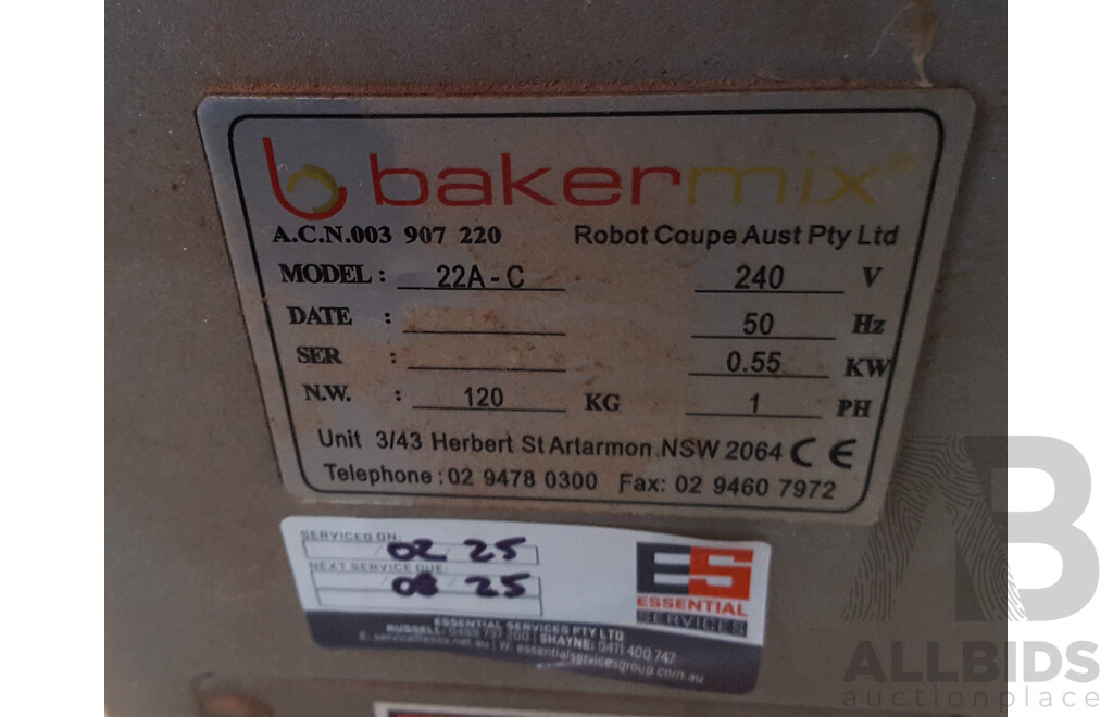 Robot Coupe BakerMix (22A-C) Planetary Mixer 25L