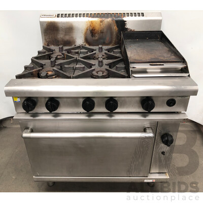 Waldorf Four Burner Natural Gas Cooktop, Oven and Griddle