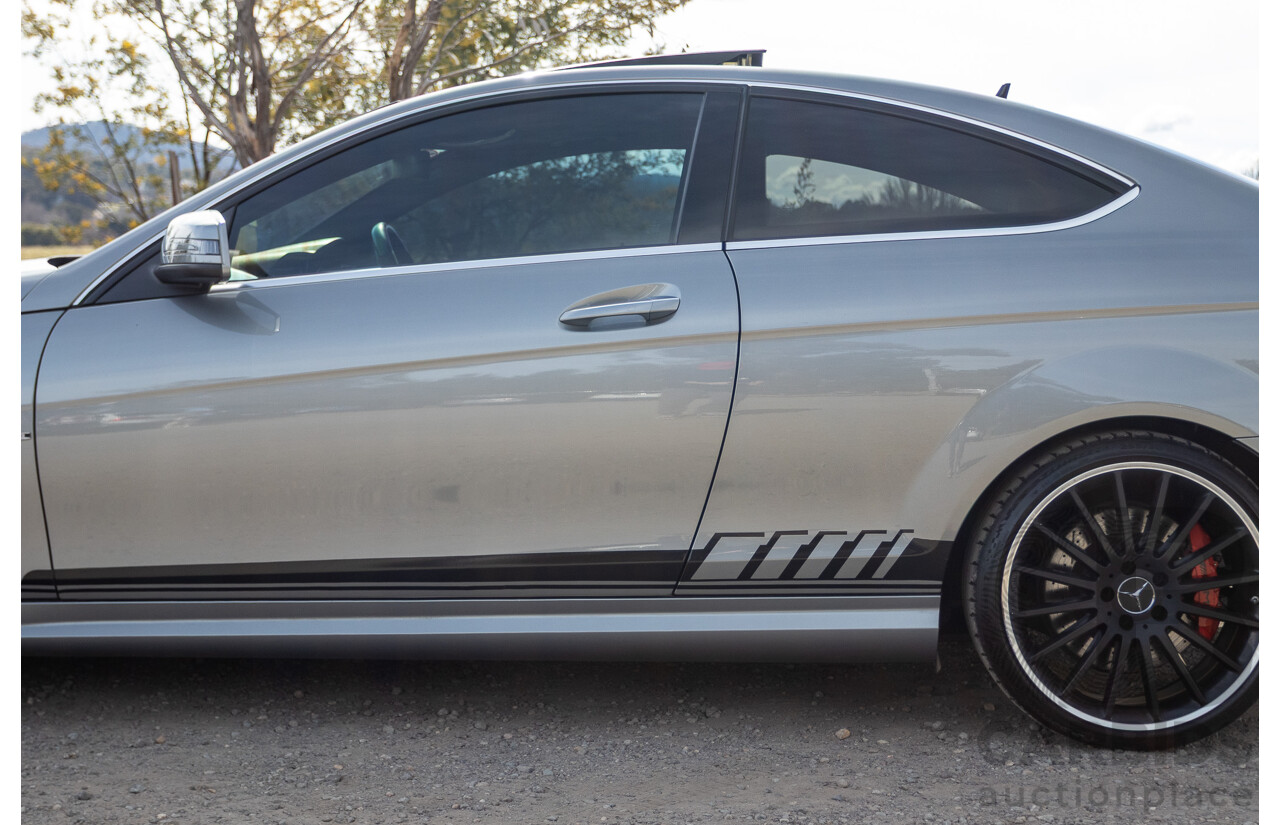 1/2012 Mercedes Benz C63 AMG Performance Package W204 MY12 2d Coupe Palladium Silver Metallic V8 6.3L