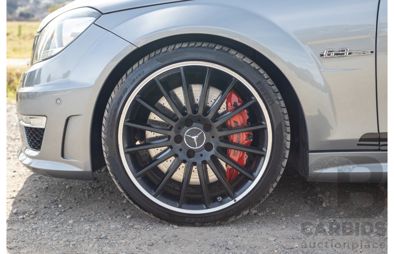 1/2012 Mercedes Benz C63 AMG Performance Package W204 MY12 2d Coupe Palladium Silver Metallic V8 6.3L