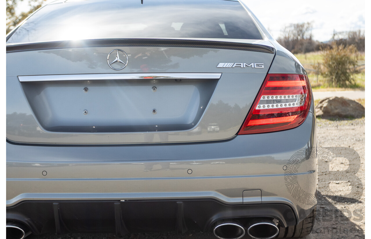 1/2012 Mercedes Benz C63 AMG Performance Package W204 MY12 2d Coupe Palladium Silver Metallic V8 6.3L