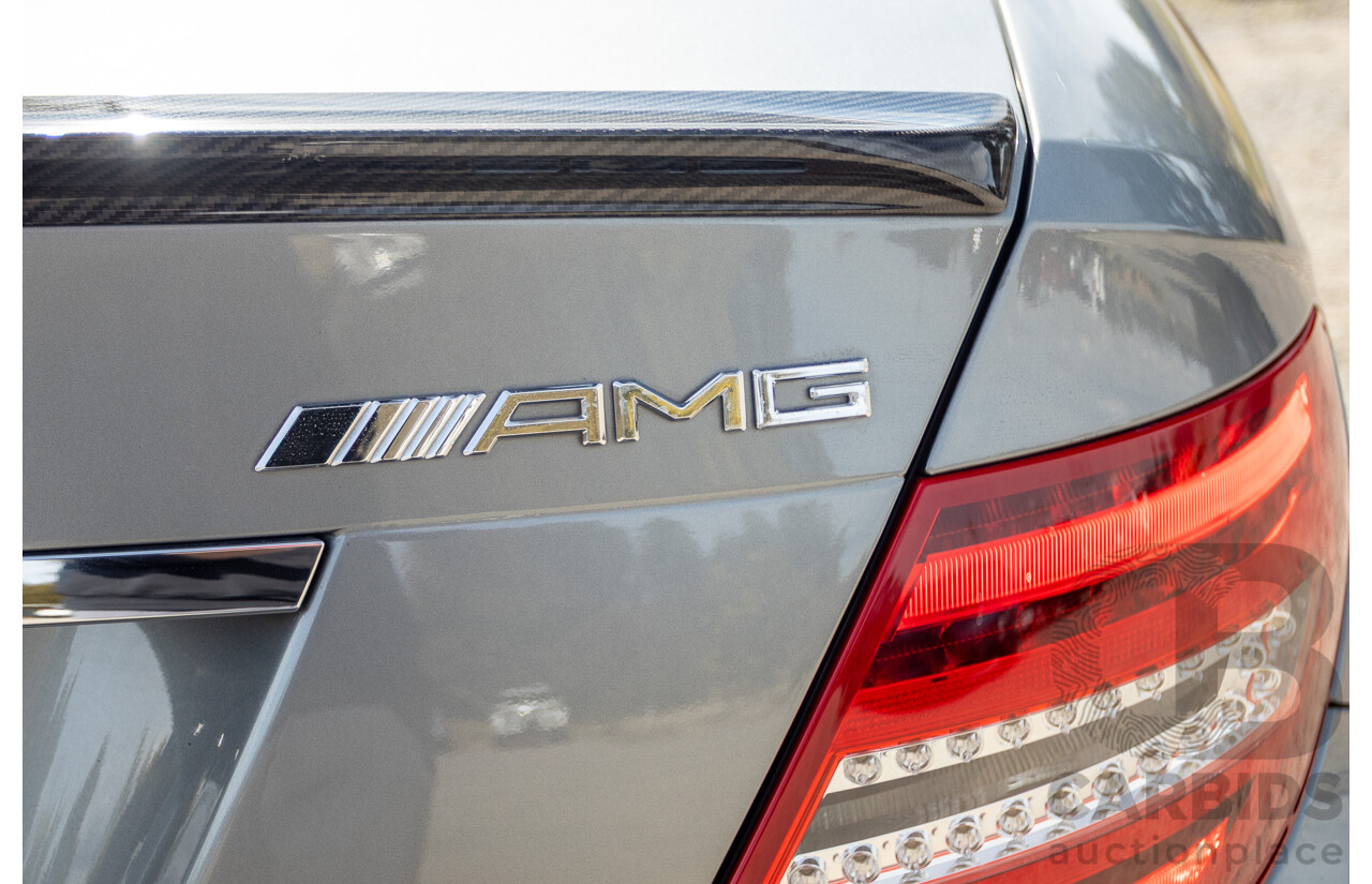1/2012 Mercedes Benz C63 AMG Performance Package W204 MY12 2d Coupe Palladium Silver Metallic V8 6.3L