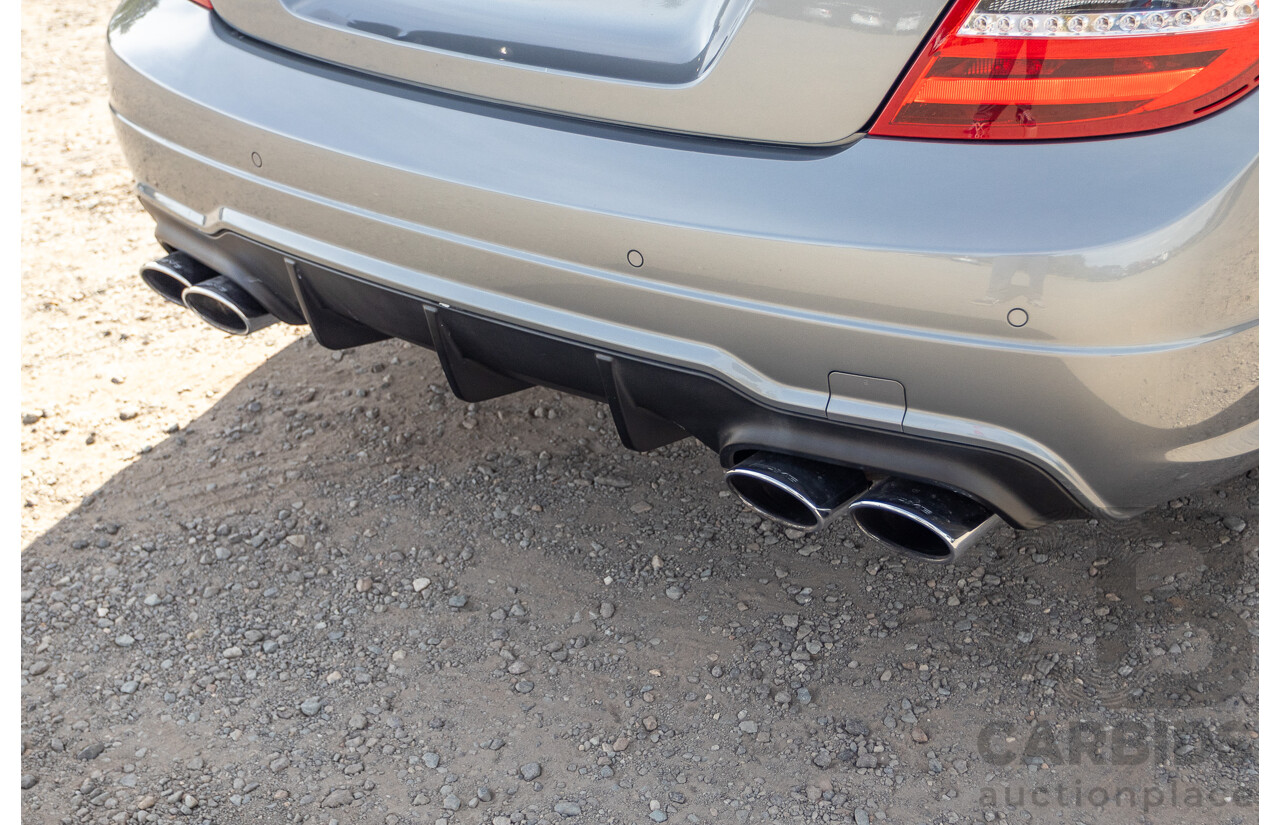 1/2012 Mercedes Benz C63 AMG Performance Package W204 MY12 2d Coupe Palladium Silver Metallic V8 6.3L