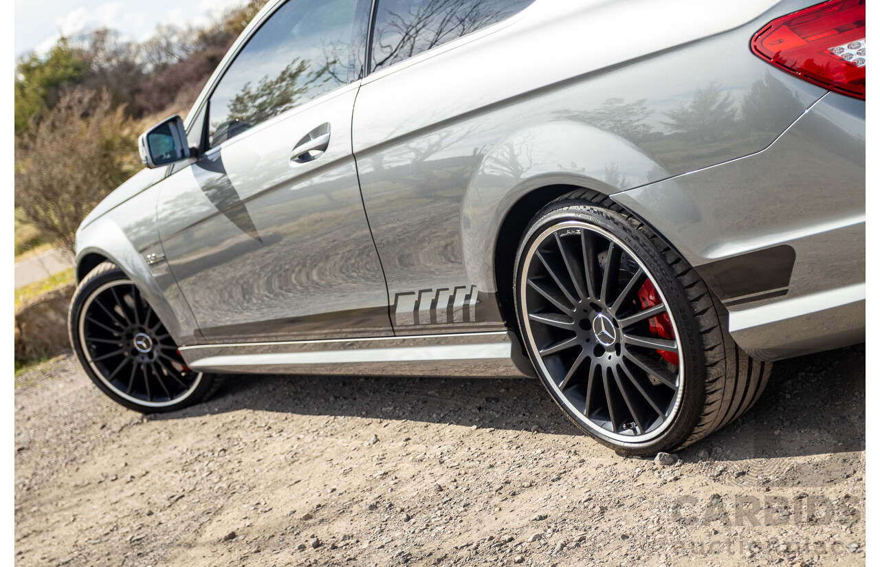 1/2012 Mercedes Benz C63 AMG Performance Package W204 MY12 2d Coupe Palladium Silver Metallic V8 6.3L