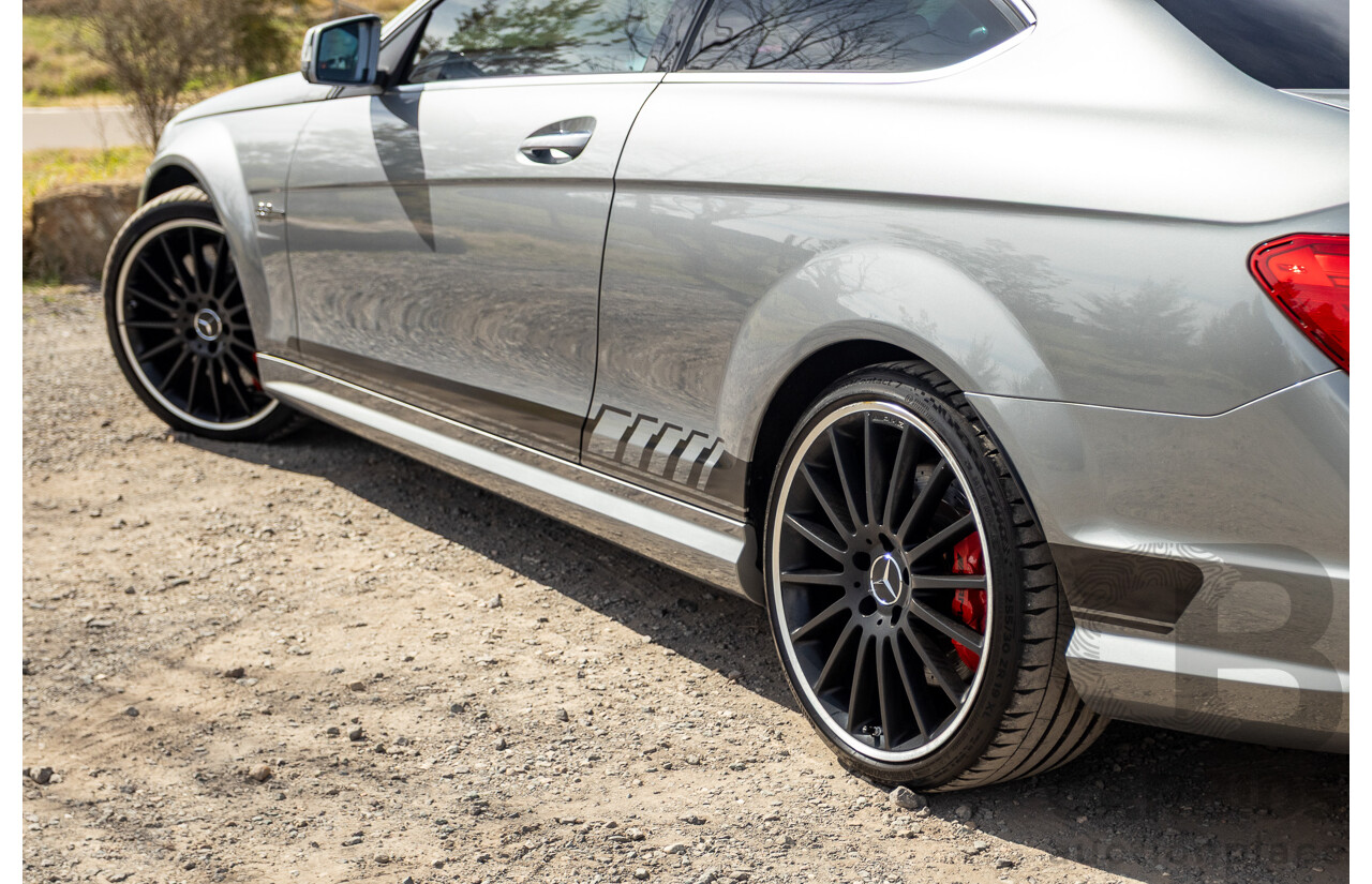 1/2012 Mercedes Benz C63 AMG Performance Package W204 MY12 2d Coupe Palladium Silver Metallic V8 6.3L