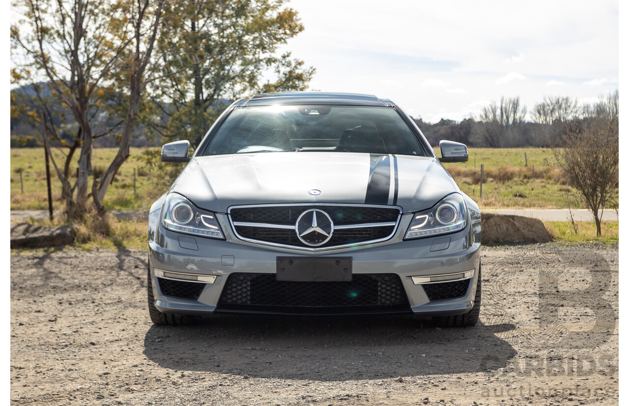 1/2012 Mercedes Benz C63 AMG Performance Package W204 MY12 2d Coupe Palladium Silver Metallic V8 6.3L