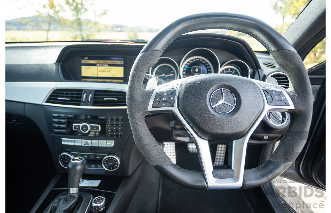 1/2012 Mercedes Benz C63 AMG Performance Package W204 MY12 2d Coupe Palladium Silver Metallic V8 6.3L