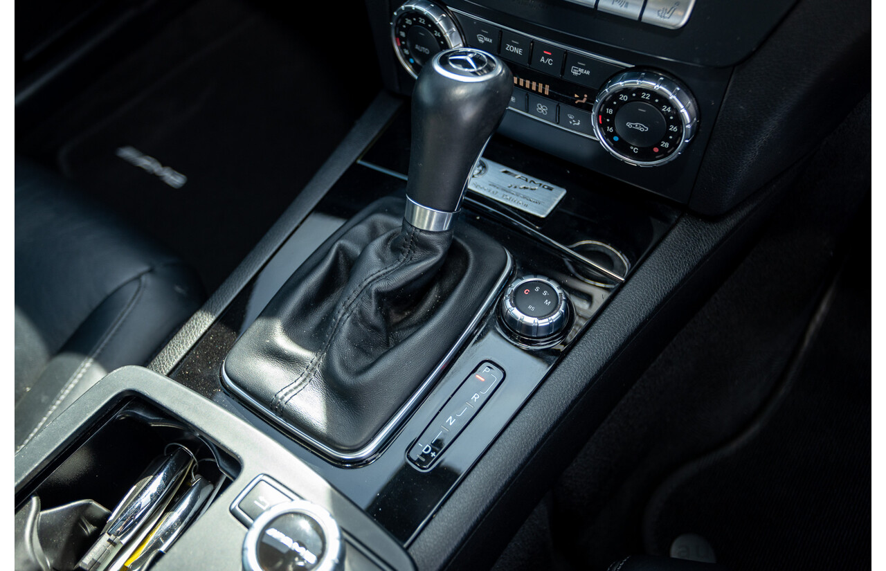 1/2012 Mercedes Benz C63 AMG Performance Package W204 MY12 2d Coupe Palladium Silver Metallic V8 6.3L