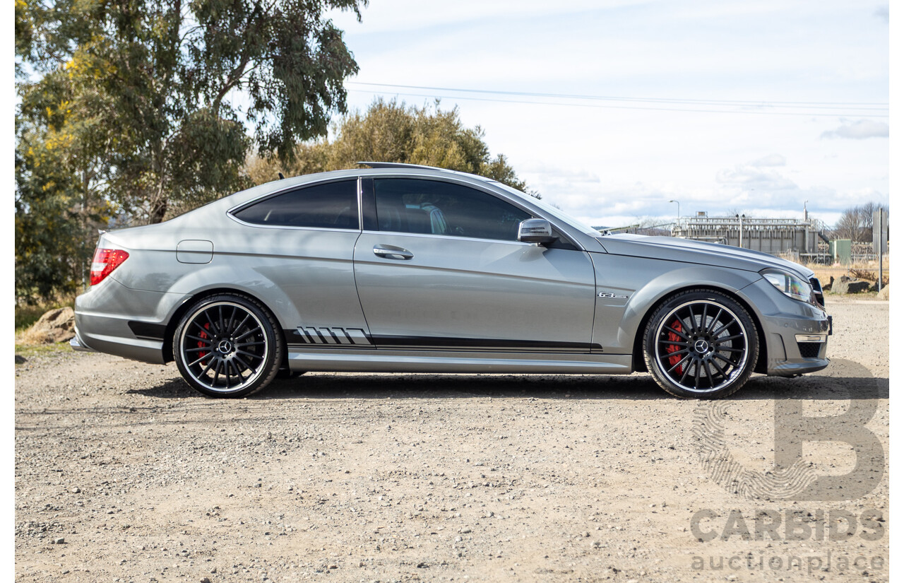 1/2012 Mercedes Benz C63 AMG Performance Package W204 MY12 2d Coupe Palladium Silver Metallic V8 6.3L
