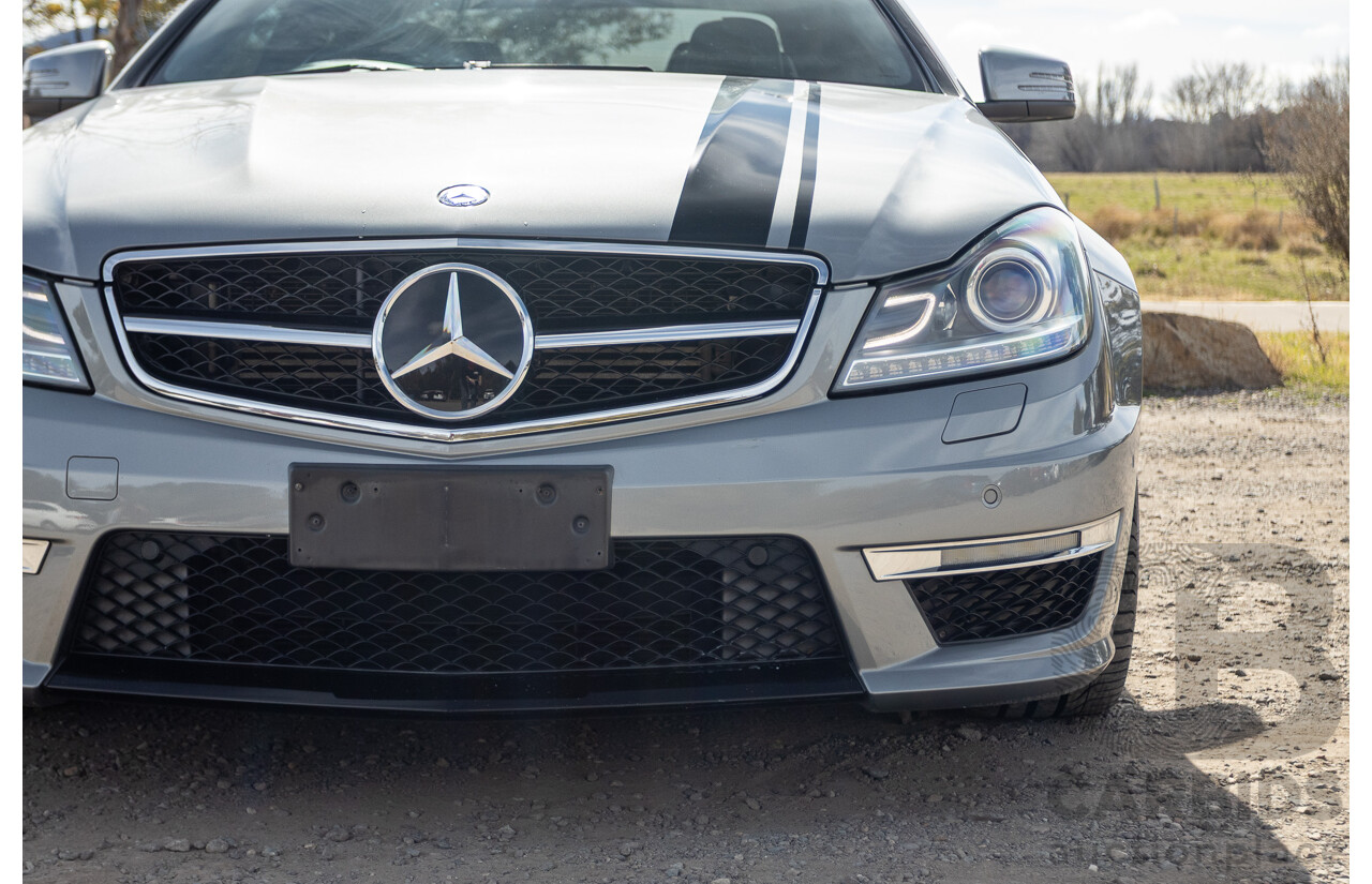 1/2012 Mercedes Benz C63 AMG Performance Package W204 MY12 2d Coupe Palladium Silver Metallic V8 6.3L