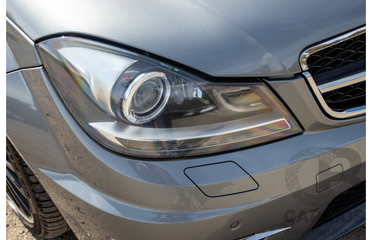 1/2012 Mercedes Benz C63 AMG Performance Package W204 MY12 2d Coupe Palladium Silver Metallic V8 6.3L