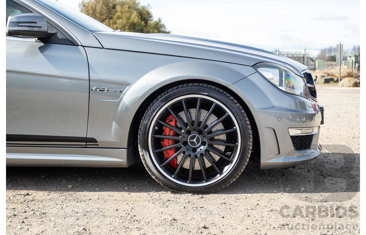 1/2012 Mercedes Benz C63 AMG Performance Package W204 MY12 2d Coupe Palladium Silver Metallic V8 6.3L