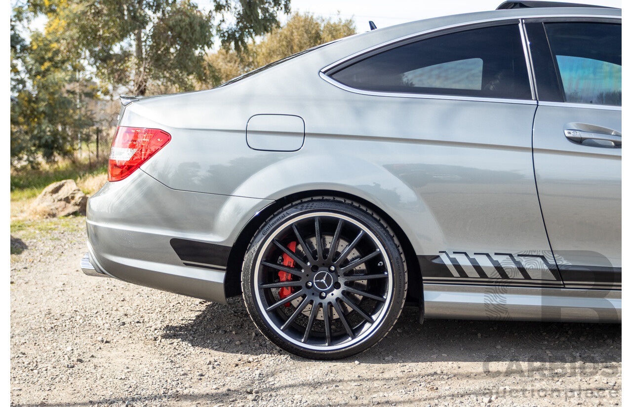 1/2012 Mercedes Benz C63 AMG Performance Package W204 MY12 2d Coupe Palladium Silver Metallic V8 6.3L