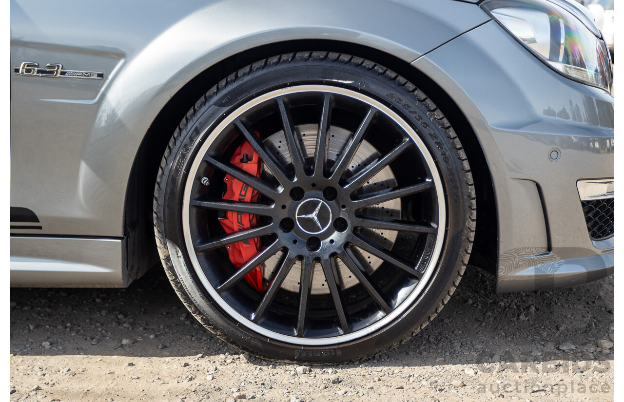 1/2012 Mercedes Benz C63 AMG Performance Package W204 MY12 2d Coupe Palladium Silver Metallic V8 6.3L