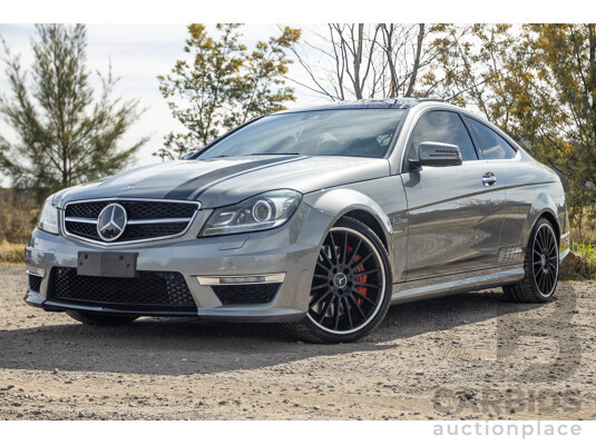 1/2012 Mercedes Benz C63 AMG Performance Package W204 MY12 2d Coupe Palladium Silver Metallic V8 6.3L