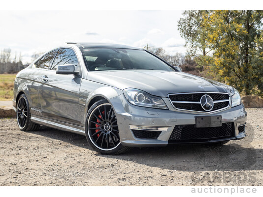 1/2012 Mercedes Benz C63 AMG Performance Package W204 MY12 2d Coupe Palladium Silver Metallic V8 6.3L