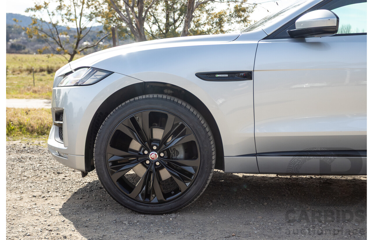 07/2016 Jaguar F-Pace 30d R-Sport (AWD) MY17 X761 4d Wagon Rohdium Silver Metallic Twin Turbo Diesel V6 3.0L