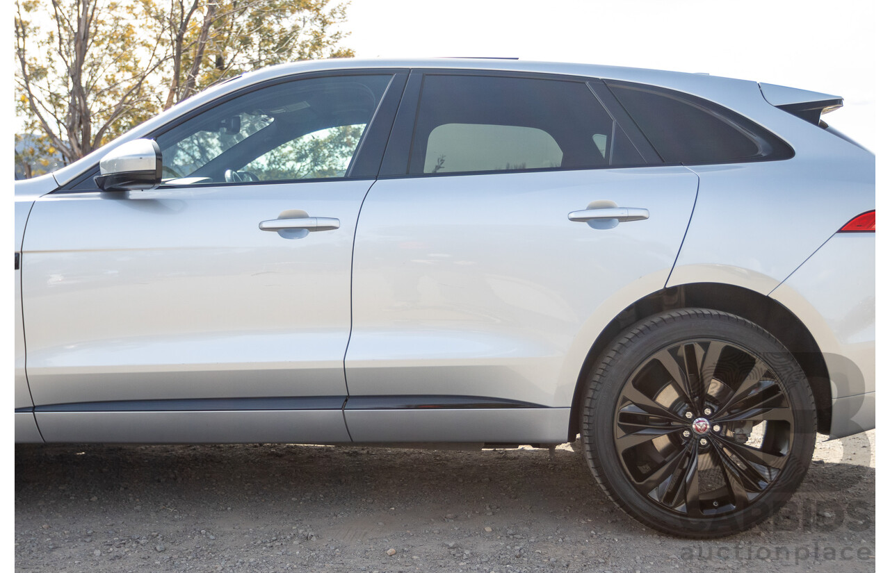 07/2016 Jaguar F-Pace 30d R-Sport (AWD) MY17 X761 4d Wagon Rohdium Silver Metallic Twin Turbo Diesel V6 3.0L