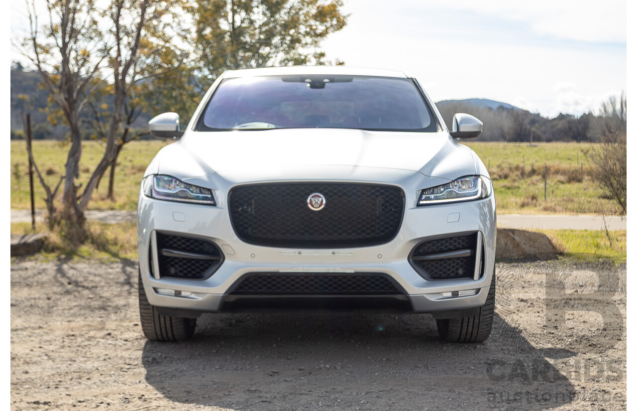 07/2016 Jaguar F-Pace 30d R-Sport (AWD) MY17 X761 4d Wagon Rohdium Silver Metallic Twin Turbo Diesel V6 3.0L