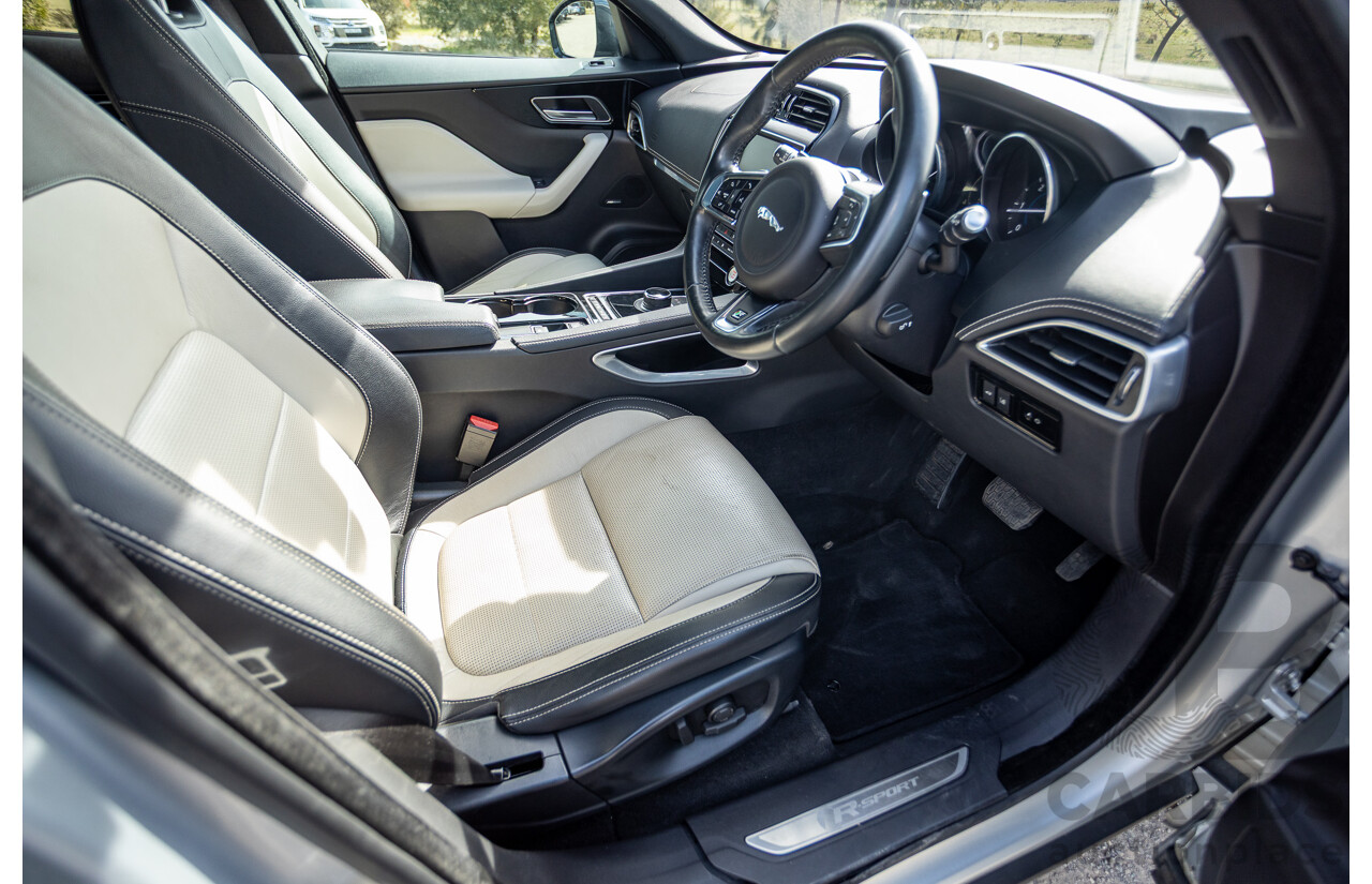 07/2016 Jaguar F-Pace 30d R-Sport (AWD) MY17 X761 4d Wagon Rohdium Silver Metallic Twin Turbo Diesel V6 3.0L