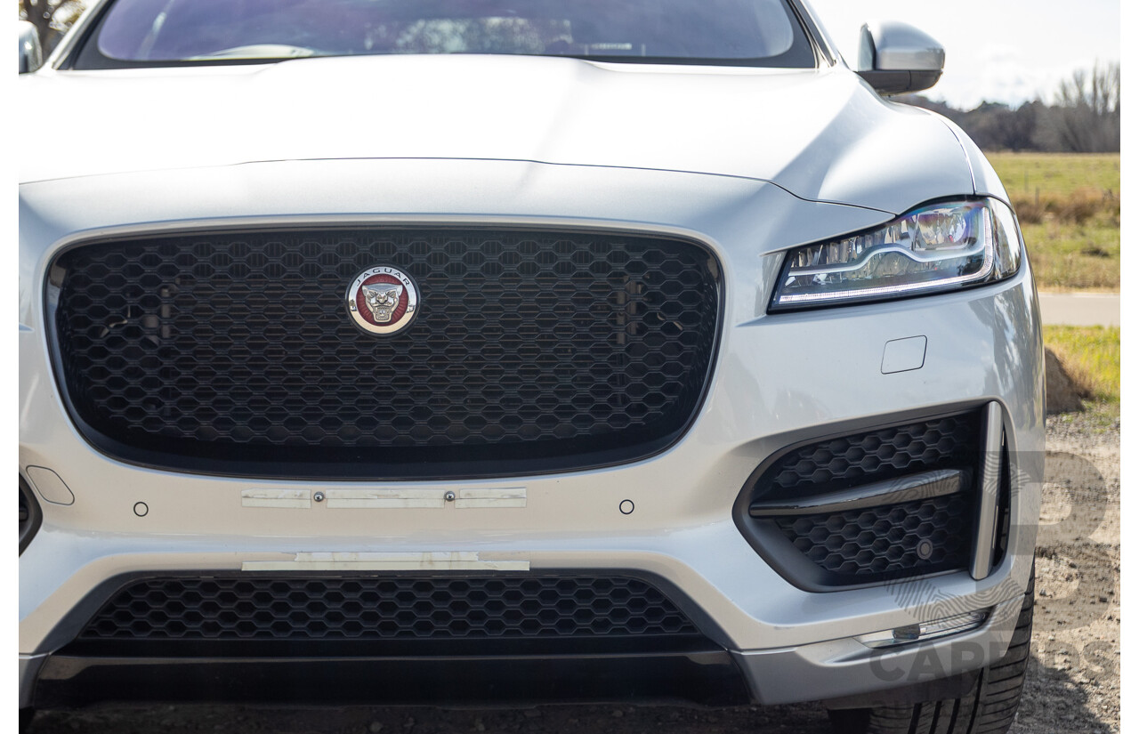 07/2016 Jaguar F-Pace 30d R-Sport (AWD) MY17 X761 4d Wagon Rohdium Silver Metallic Twin Turbo Diesel V6 3.0L