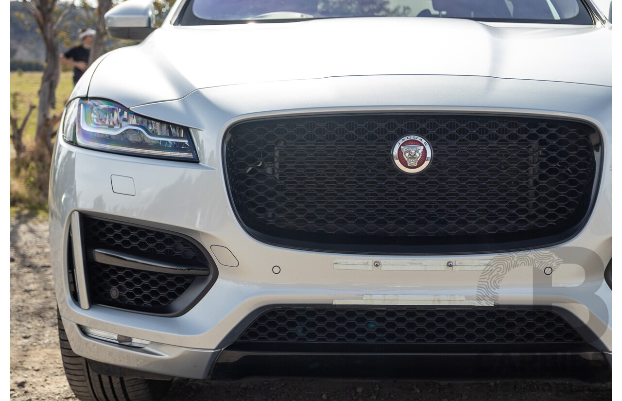 07/2016 Jaguar F-Pace 30d R-Sport (AWD) MY17 X761 4d Wagon Rohdium Silver Metallic Twin Turbo Diesel V6 3.0L