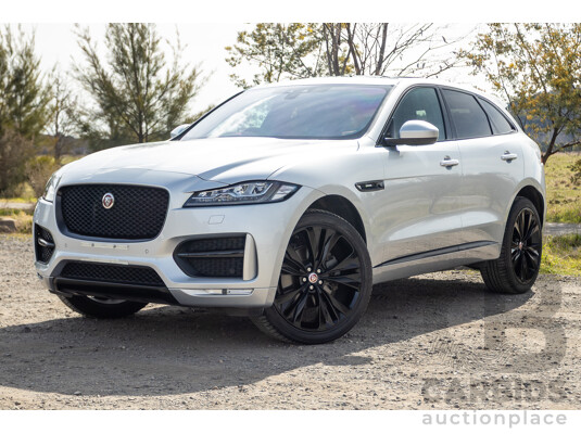 07/2016 Jaguar F-Pace 30d R-Sport (AWD) MY17 X761 4d Wagon Rohdium Silver Metallic Twin Turbo Diesel V6 3.0L