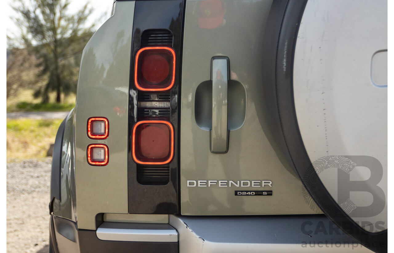 07/2020 Land Rover Defender 110 D240 S (4x4) MY20 L663 4d Wagon Pangea Green Metallic Twin Turbo Diesel 2.0L