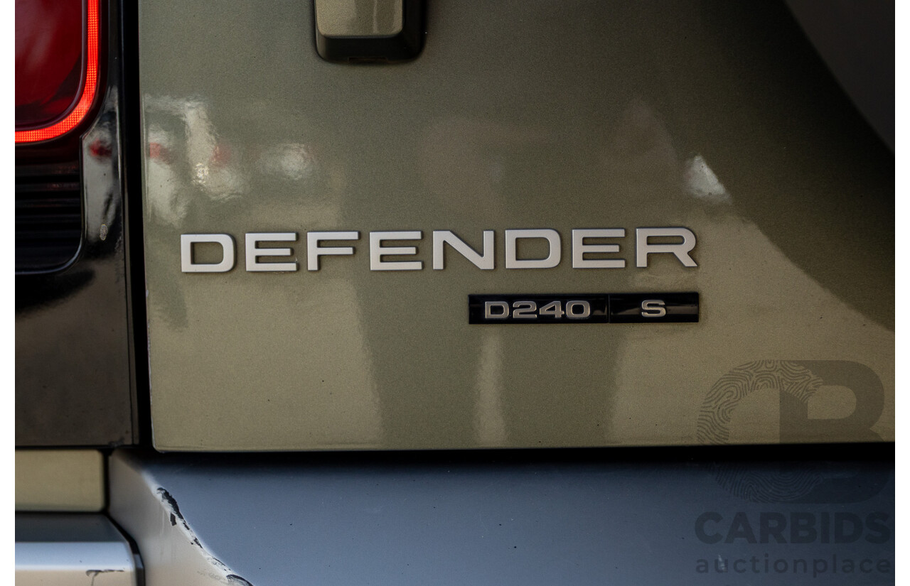 07/2020 Land Rover Defender 110 D240 S (4x4) MY20 L663 4d Wagon Pangea Green Metallic Twin Turbo Diesel 2.0L