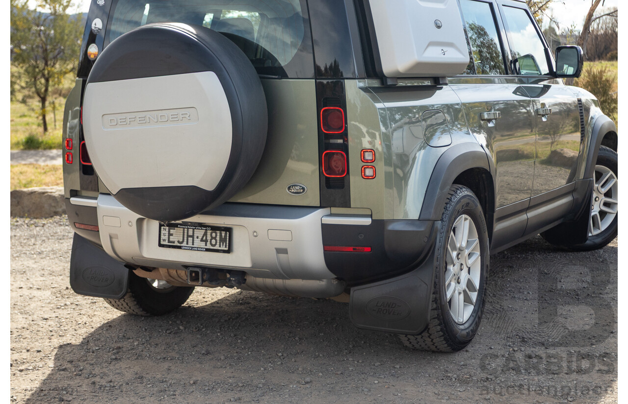 07/2020 Land Rover Defender 110 D240 S (4x4) MY20 L663 4d Wagon Pangea Green Metallic Twin Turbo Diesel 2.0L