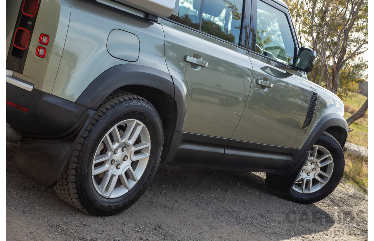 07/2020 Land Rover Defender 110 D240 S (4x4) MY20 L663 4d Wagon Pangea Green Metallic Twin Turbo Diesel 2.0L